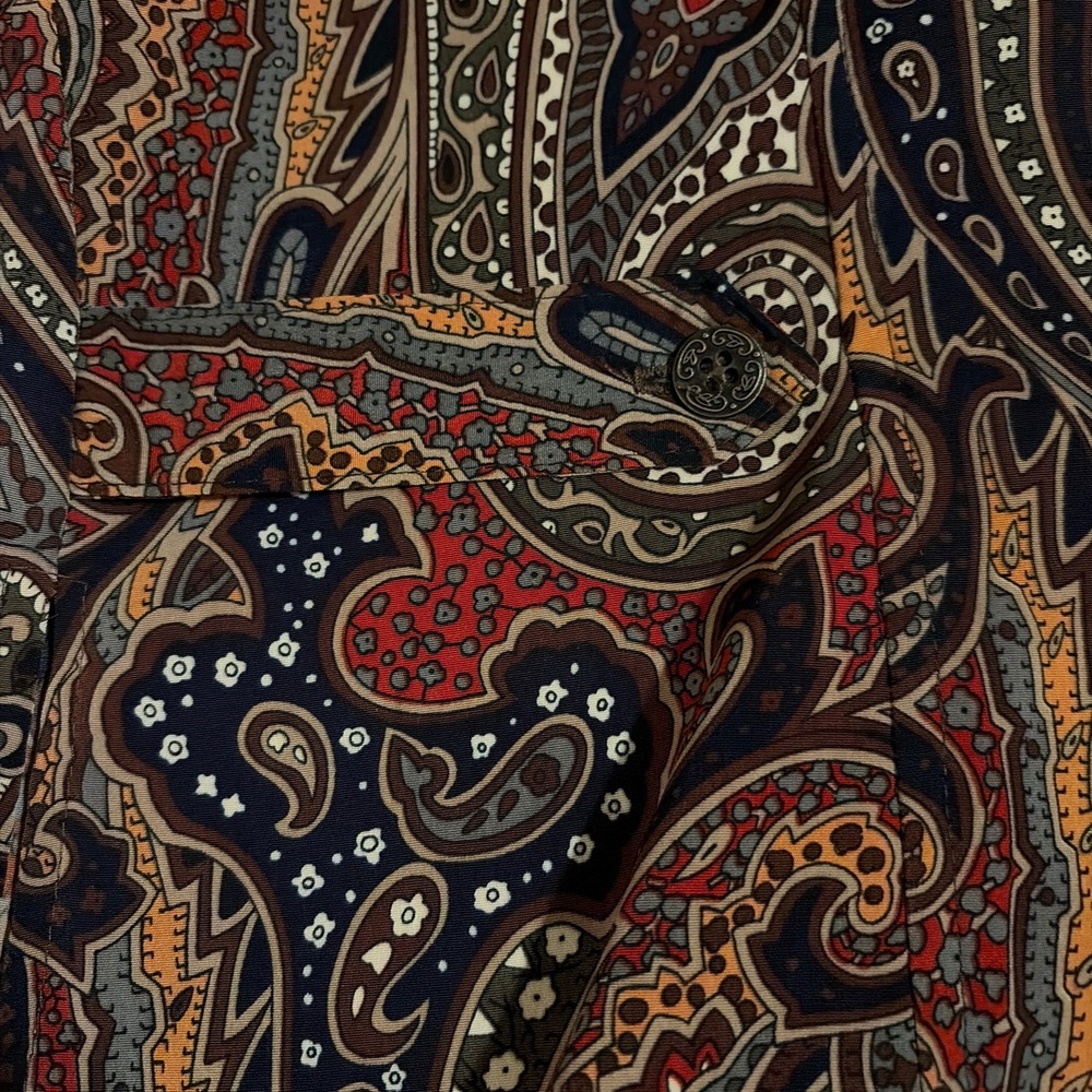 On The Verge Jacket Womens 6 Multicolor Paisley Zip Up Excellent Vintage USA - Picture 7 of 7